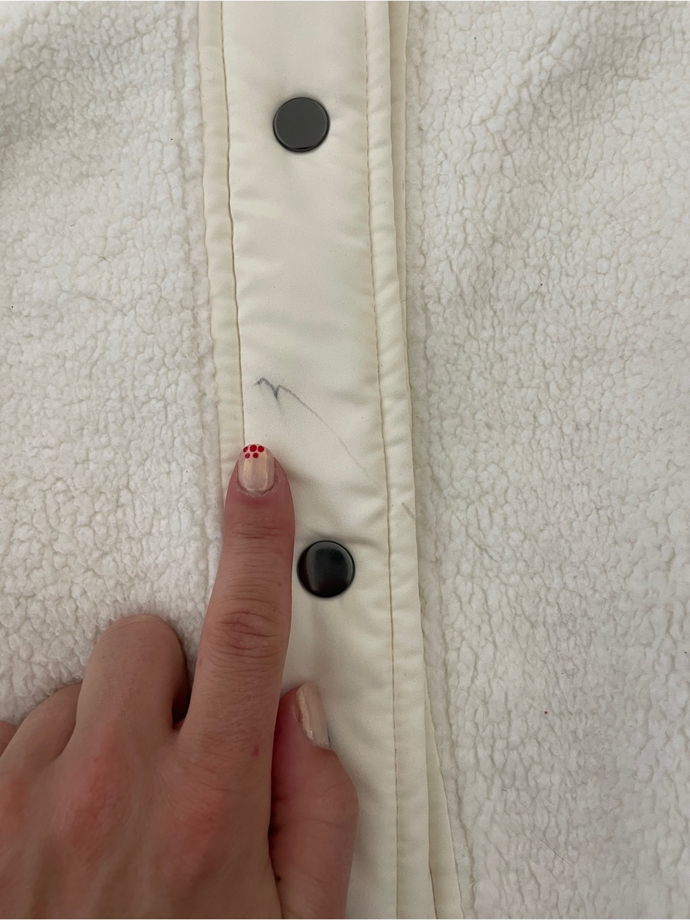 Alter’d State Cream Fleece Snap-Front Vest - Picture 7 of 7